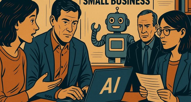 Illustrazione in stile fumetto di un magnete rosso che attira diverse figure stilizzate, simbolo di clienti fidelizzati